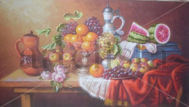 bodegon con flores