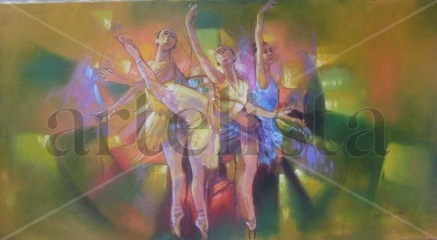 danza Oil Canvas Figure Painting