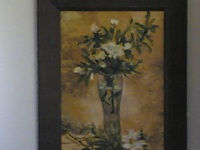 copa con retama Oil Canvas Floral Painting