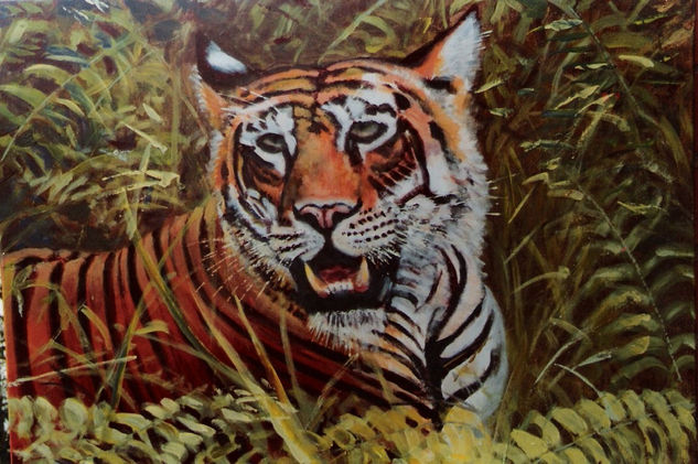 EL BENGALÍ Acrylic Canvas Landscaping