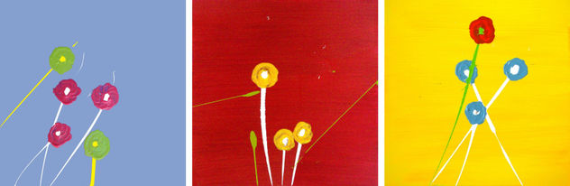Fleurs Composition2  40x40