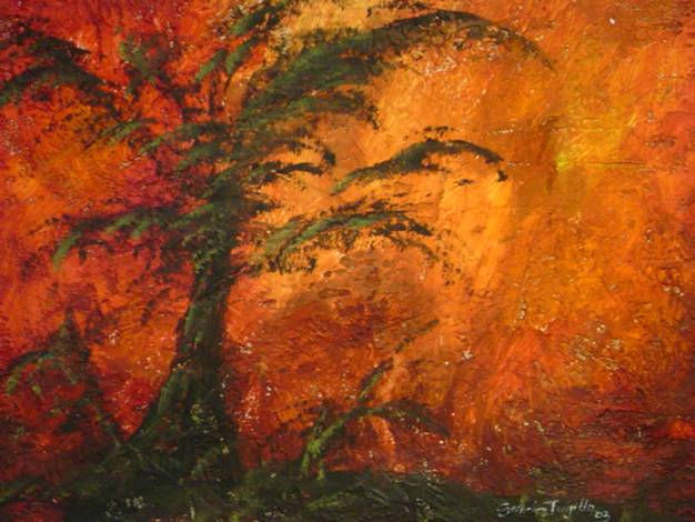 Arbol solitario 2 Oil Canvas