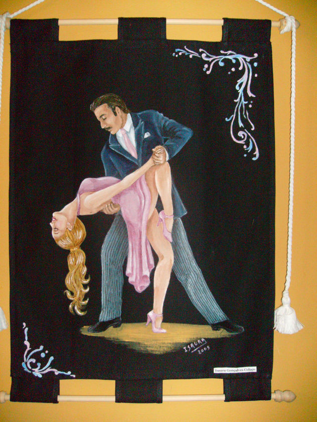 Pareja y fileteado porteño