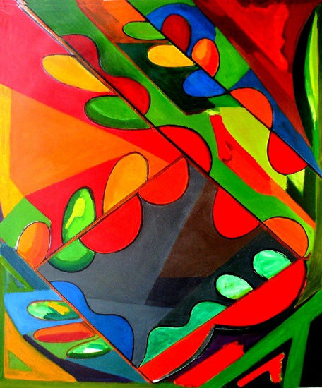 ABSTRACTO CON LAURELES Óleo Lienzo Otros