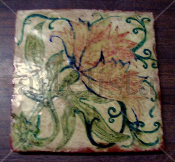 AZULEJO ANTIGUO FLOR 