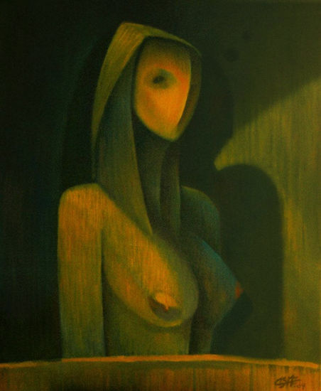 Mujer oscura Óleo Lienzo Figura