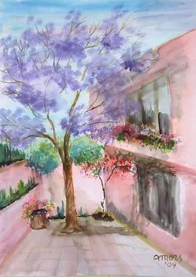 JACARANDÁ Watercolour Card Landscaping