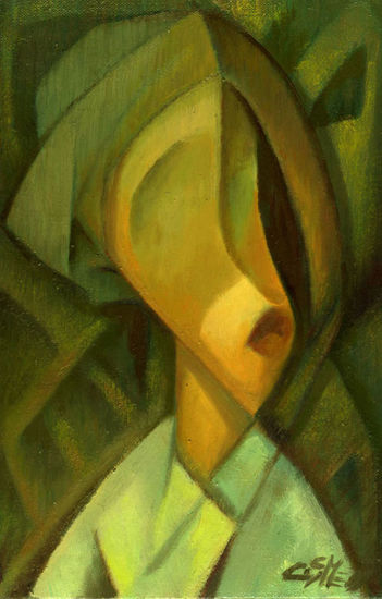 Cabeza con sombrero Oil Canvas Figure Painting