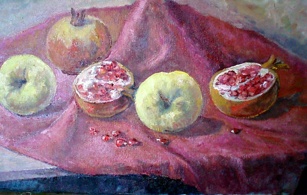 membrillos y granadas Oil Canvas Still Life Paintings