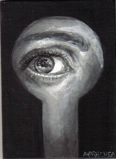 ojos 4 Acrylic Canvas Portrait