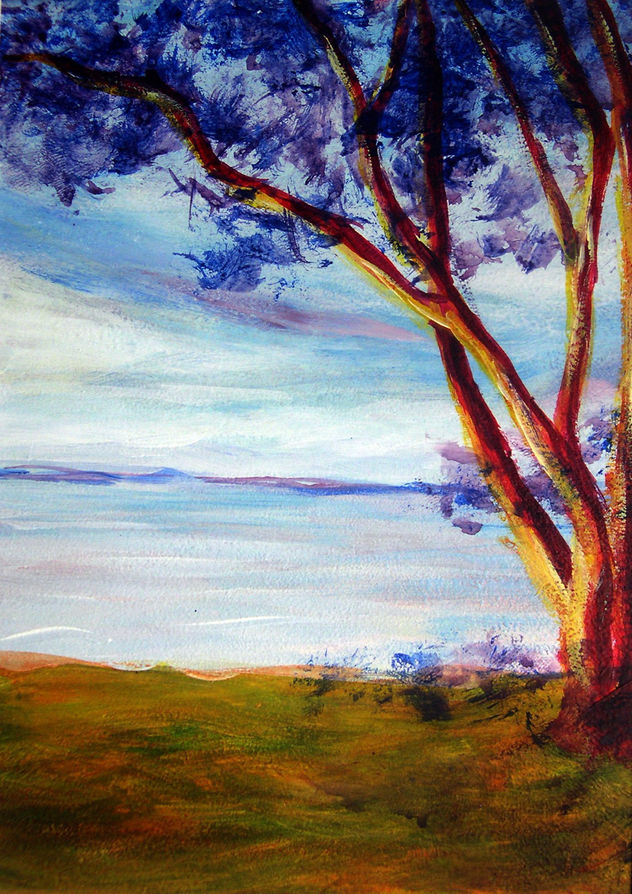 árbol a la orilla