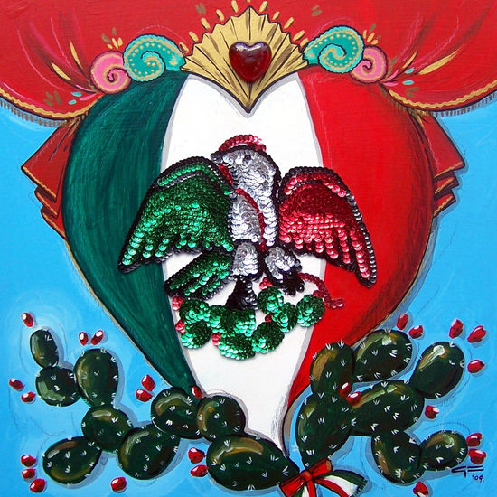 CORAZON AGUILA Acrílico Tabla Otros