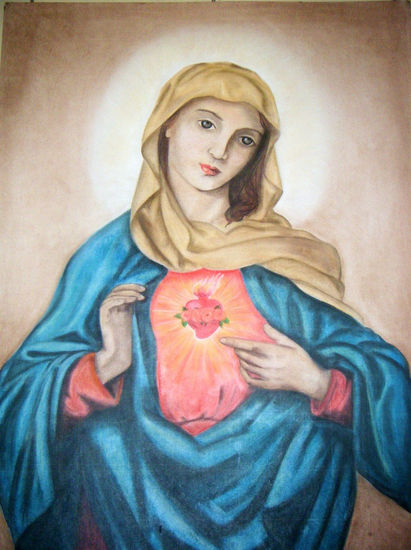 Corazon de Maria Pastel Papel Otros