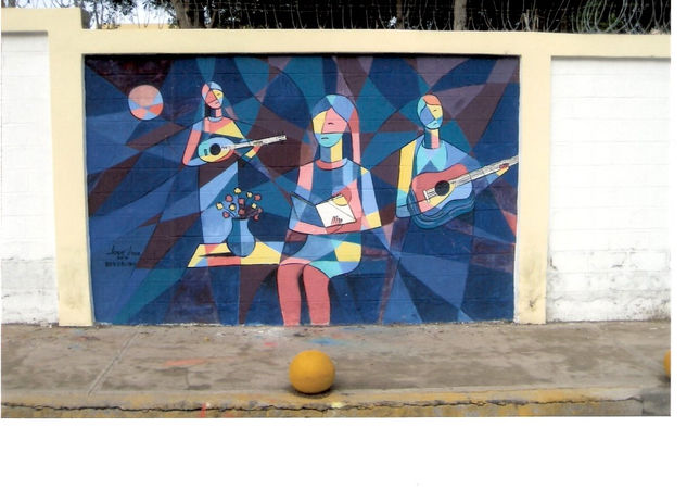 LA LECTURA (pintura mural) 