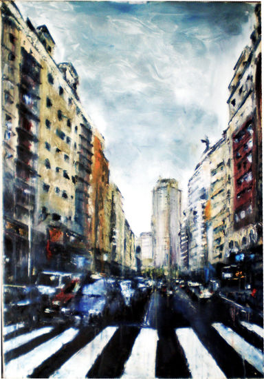 gran via Oil Canvas Landscaping