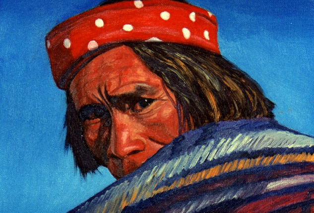 Indio Oil Canvas Figure Painting