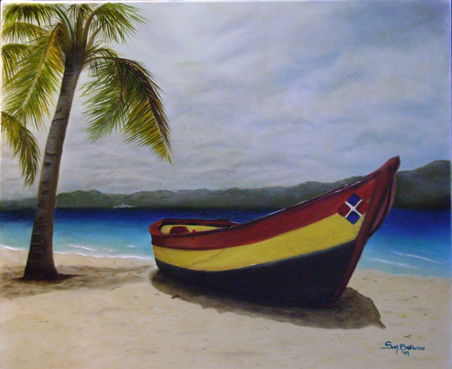 La playa Oil Canvas Landscaping