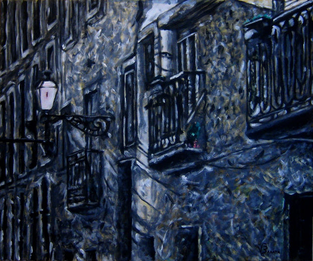 Lisbon by night Acrylic Canvas Others