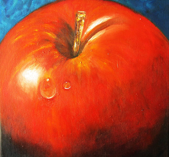 RED APPLE Oil Canvas Landscaping