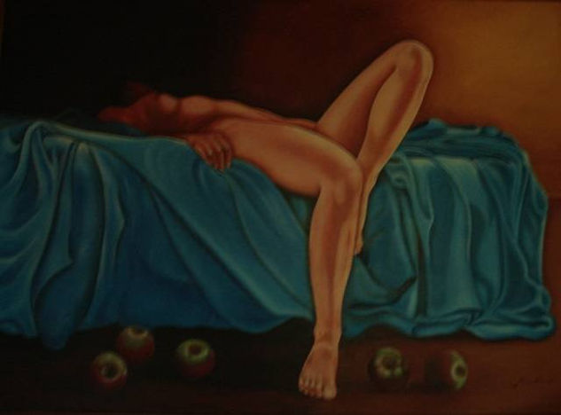 DESNUDO "TENTACION" Oil Canvas Nude Paintings