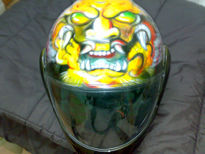 Casco demonio chino