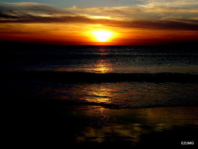 ATARDECER EN LA PLAYA DEL PALMAR 