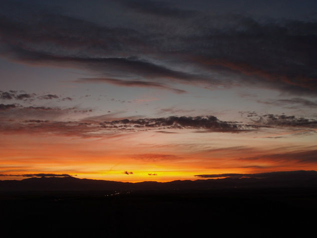 Anochecer sobre el Moncayo 