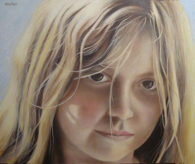 Retrato Andrea Oil Canvas Portrait