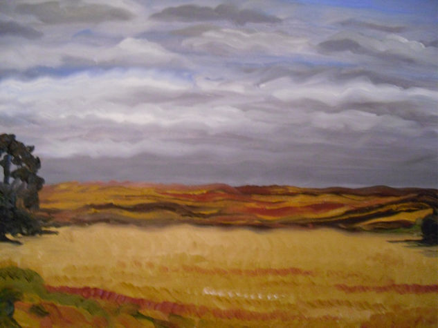 campos de trigo Oil Canvas Landscaping