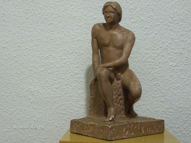Pelotari (boceto modelado)