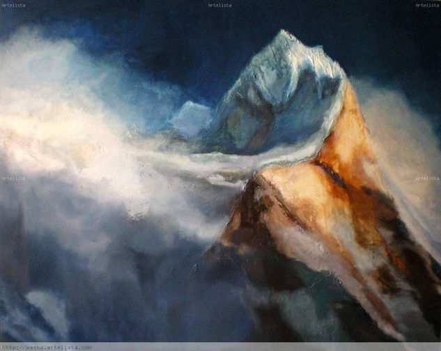 "Mountain I" Oil Panel Landscaping