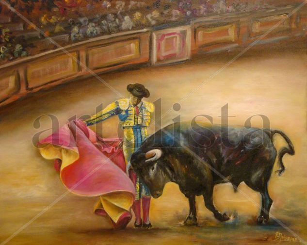 POLÉMICA FIESTA Oil Canvas Figure Painting