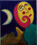MUJER DANDO LA ESPALDA A LA LUNA CRECIENTE