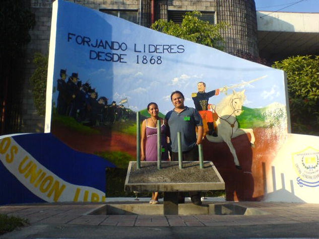 mural en la escuela militar 