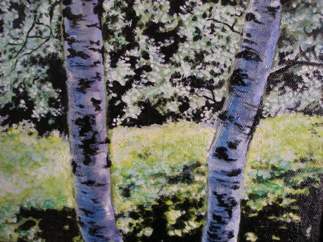 Abedules II Acrylic Canvas Landscaping