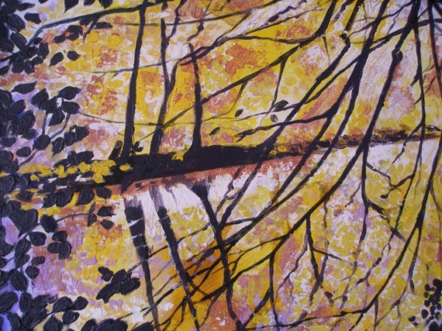 íRío en otoño Acrylic Panel Landscaping