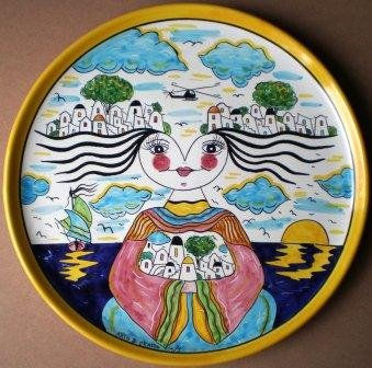Senza titolo,ceramica artistica,autore Pasquale Mastrogiacomo