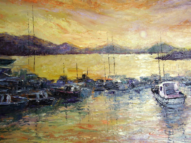 PUESTA DE SOL EN EL PUERTO