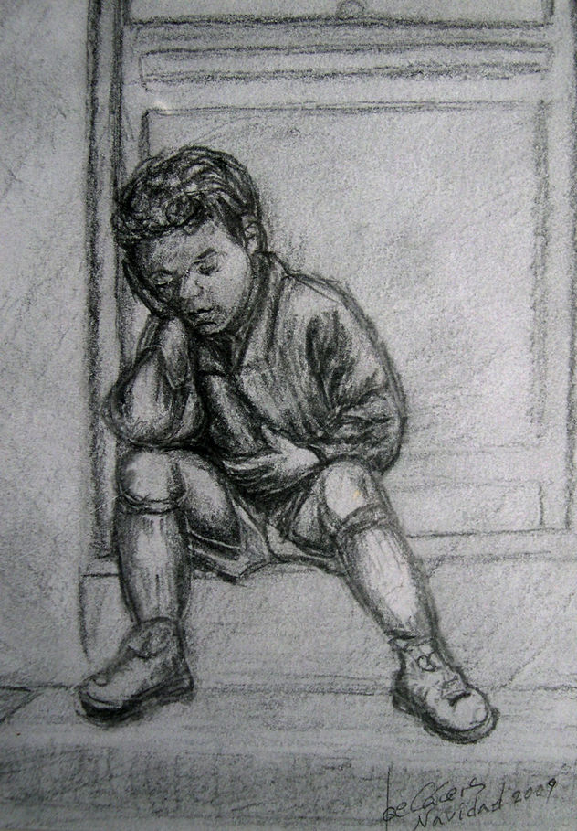 esperando a la puerta