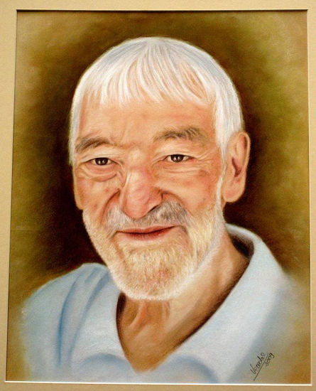 Retrato de Vicente Ferrer Pastel Paper Portrait