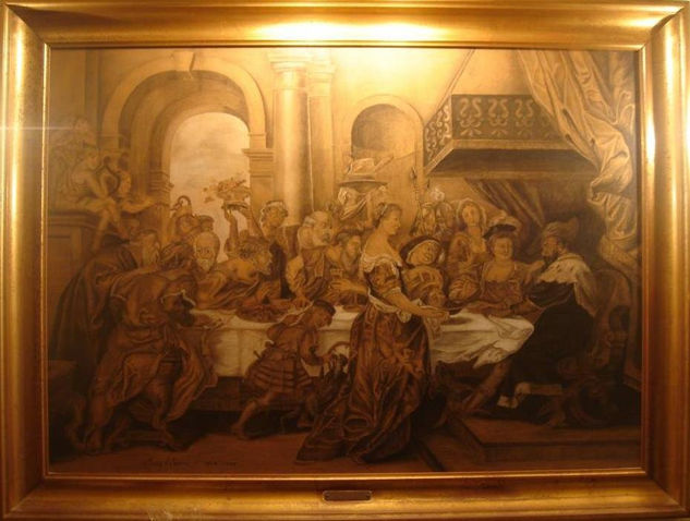 EL BANQUETE DE HERODES Carboncillo