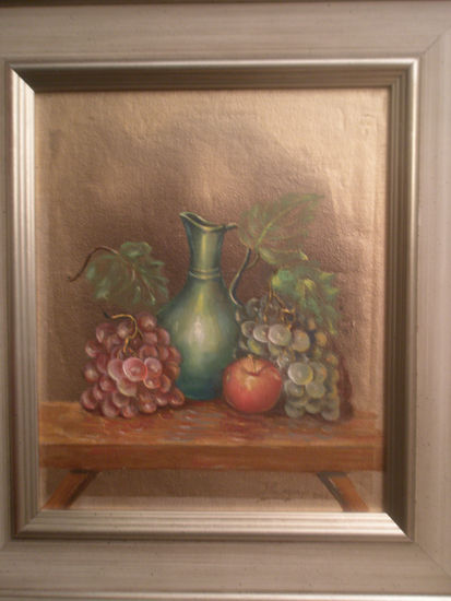 frutas y jarra Oil Canvas Still Life Paintings