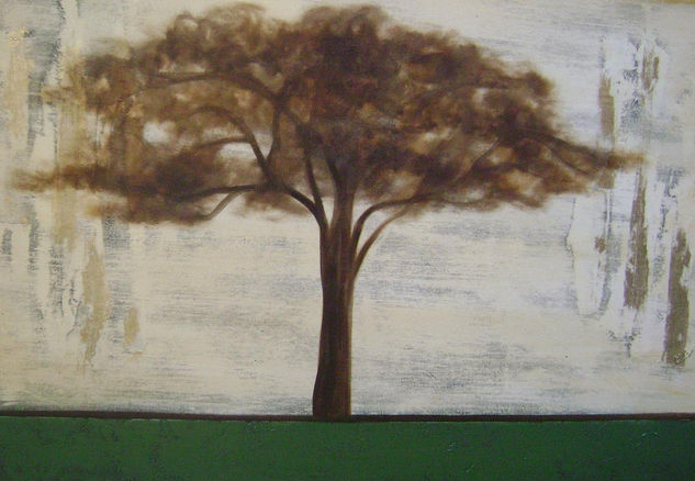 Árbol Mixed media Canvas Figure Painting