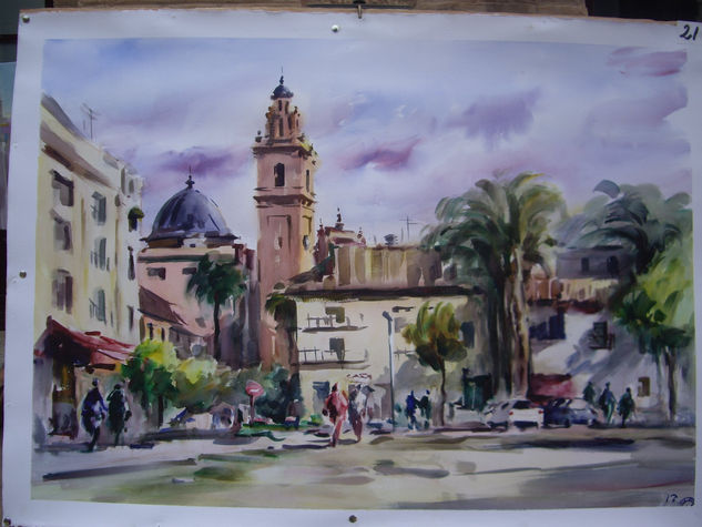 Ciudad de Foyos Watercolour Paper Landscaping