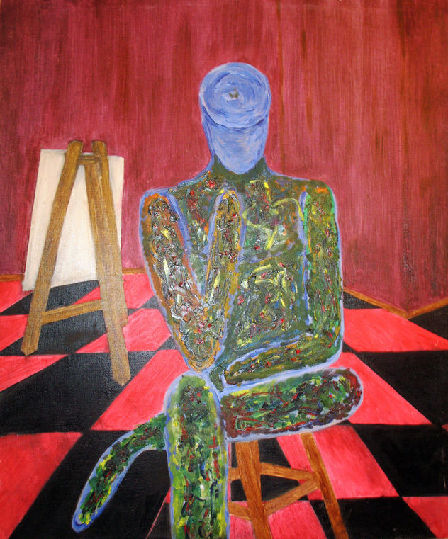 RETRATO DE UN HOMBRE AZUL
