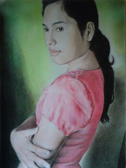 Yaira Nº 7 Pencil (coloured) Paper Portrait