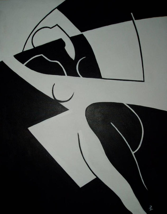 DESNUDO 5 en blanco y negro