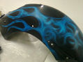 blue flaming