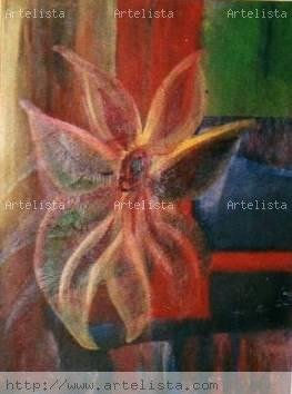 La Flor Oil Canvas Floral Painting