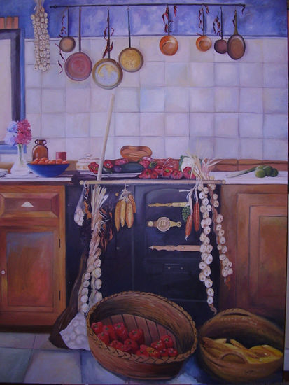 cocina Óleo Lienzo Paisaje